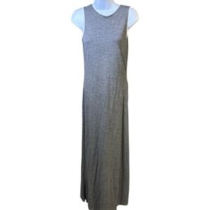 Vintage 111 State Gray Maxi Shift Stretch Dress Sleeveless Women's‎ Size Small